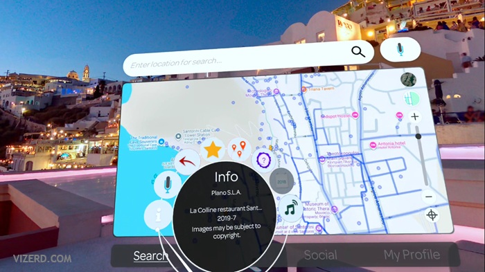 Virtual Travel Using Wander App